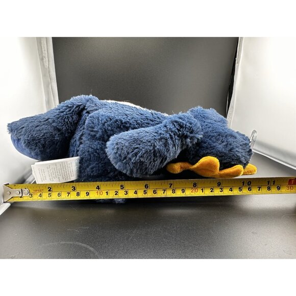 Carter’s Dinosaur Plush Navy Blue White Yellow Stuffed Dino Lovey 68172 With Tag - Picture 11 of 16